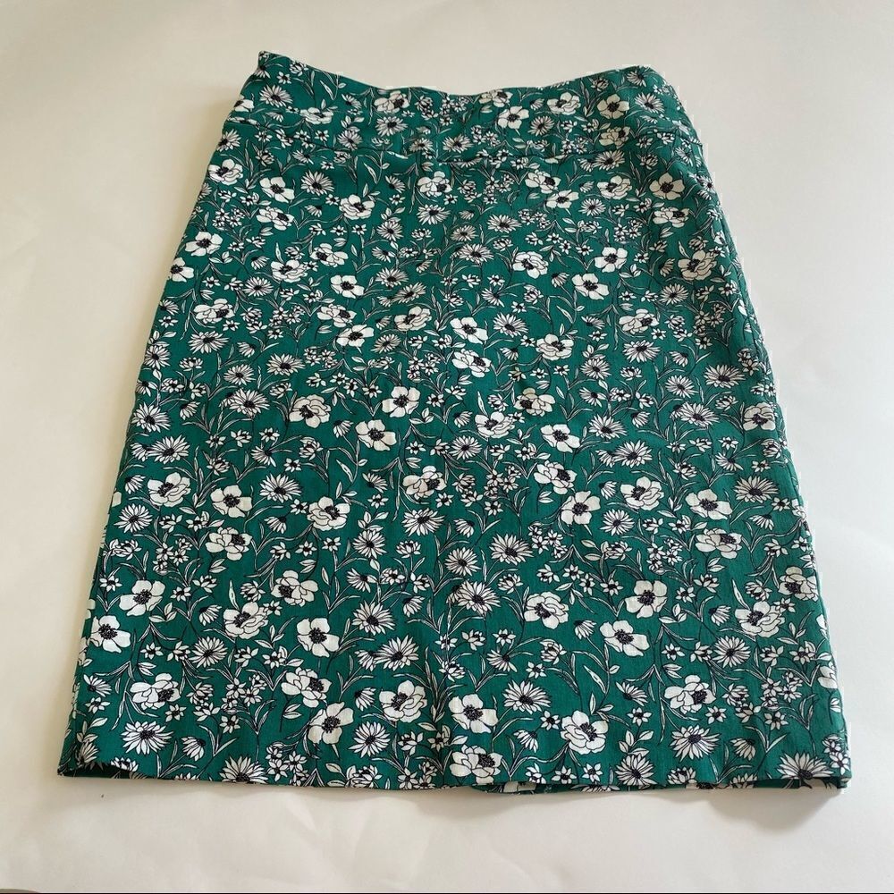 Margaret M Floral Pencil Skirt with Slit